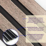 Рейка декоративна PS 2900х120х12мм Сіро-коричневий SW-00001744, фото 2