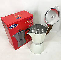 Гейзерная кофеварка для плиты Magio MG-1009 | Гейзерная турка для кофе | Кофеварка DR-446 для дома