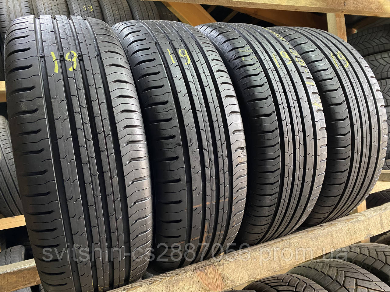 Шини Літо 205/55R17 Continental ContiEcoContact5 7.5мм 2019рік, фото 1