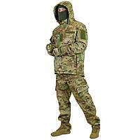 Военная полевая демисезонная форма Softshell мультикам, Тактический военный костюм камуфляжный multicam