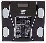 Розумні підлогові смарт ваги з програмою для смартфона через bluetooth Bass Polska BH 10101 Black (чорні), фото 6