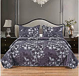 Покривало Koloco (200х230см, 2 наволочки 50х70 см)|Покривало з наволочками|Покривало на ліжко, фото 3