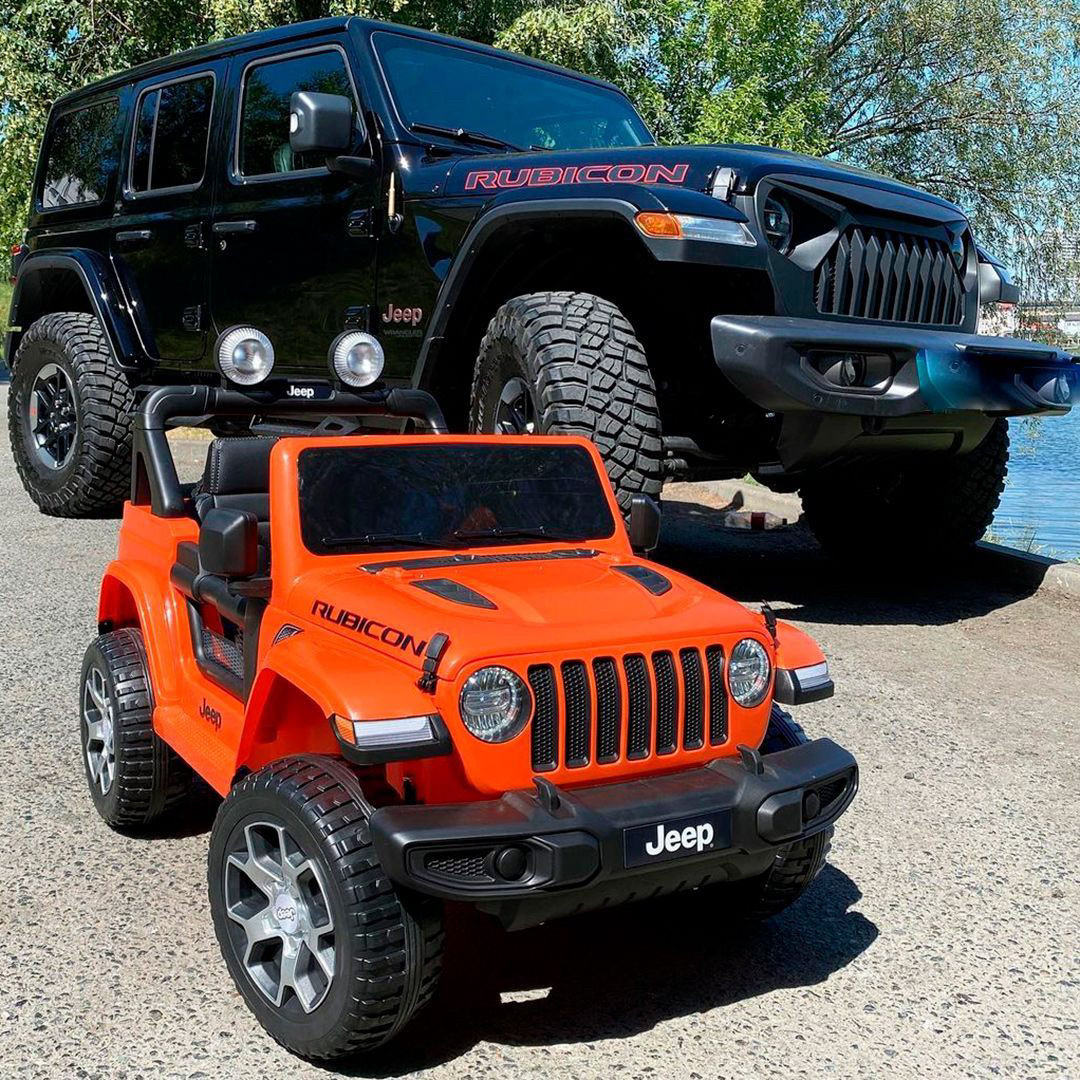 Дитячий електромобіль Джип машина 4WD M 4176EBLR-7 Jeep Wrangler