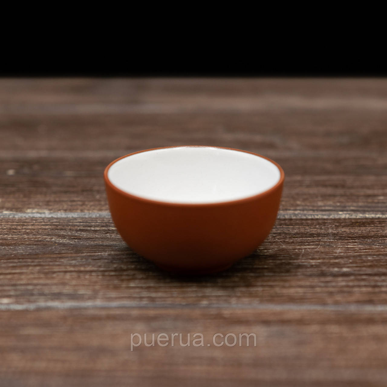 Глиняна піала з глазур'ю (руда) 45 мл - фото 1 - id-p1771727692