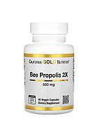 Бджолиний прополіс 2Х, концентрований екстракт, 500 мг, 90 рослинних капсул