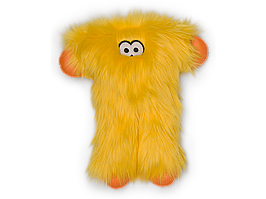 Іграшка для собак West Paw Peet Zogoflex HardyTex пухнаста пищалка Піт 28х25 см Жовтий (DD017LEM)