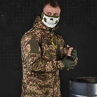 Тактическая весенняя куртка Military Plus камуфляж, демисезонный армейский бушлат Софтшел Хищник для военных
