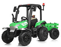Электромобиль трактор детский Bambi (4 мотора 35W, 1 аккумулятор 12V14AH, MP3) M 4844EBLR-5 Зелёный