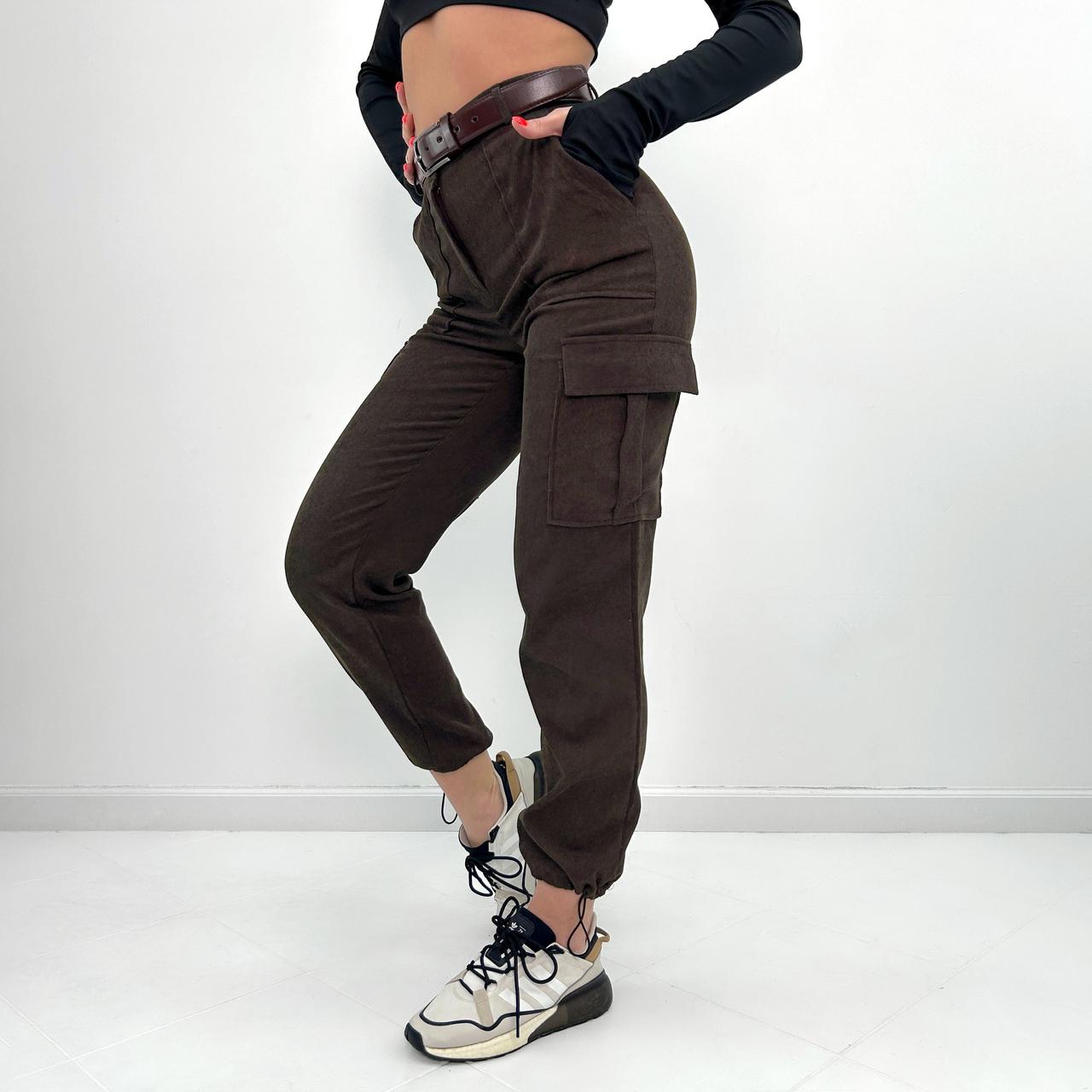 Жіночі вельветові брюки карго "Urban" оптом | Батал