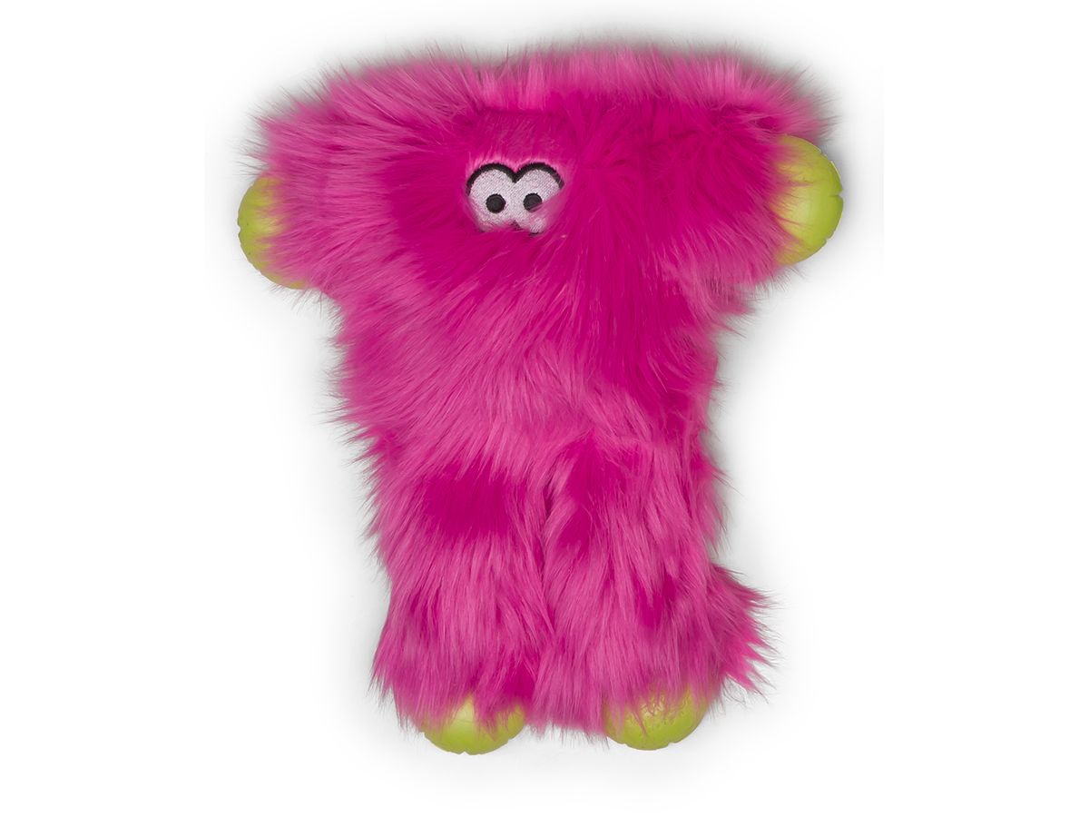 Іграшка для собак West Paw Peet Zogoflex HardyTex пухнаста пищалка Піт 28х25 см Рожевий (DD017HPK), фото 1