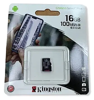 Карта памяти micro SDHC 16GB Kingston class 10 UHS-3 без адаптера