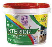 Нанофарб INTERIOR -  матова фарба для внутрішніх робіт, стійка до сухого стирання - 14 кг