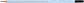 Олівець чорнографітний Faber-Castell Grip 2001 Sky Blue, з гумкою, м'якість В, 217274, фото 3
