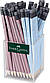Олівець чорнографітний Faber-Castell Grip 2001 Sky Blue, з гумкою, м'якість В, 217274, фото 10