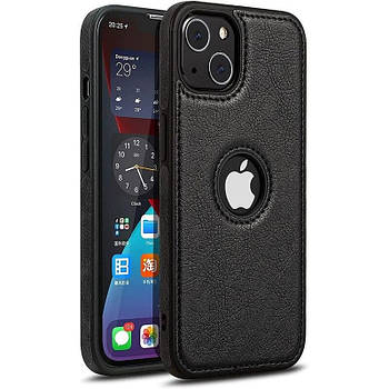 Чохол Slim Leather Case для Apple iPhone 15 Plus Black