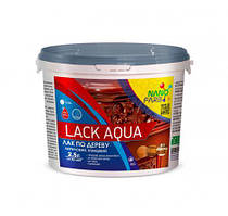 Нанофарб LACK AQUA -  лак для виробів із деровини, акриловий глянцевий, для внут/зов. робіт. 2,5 л.