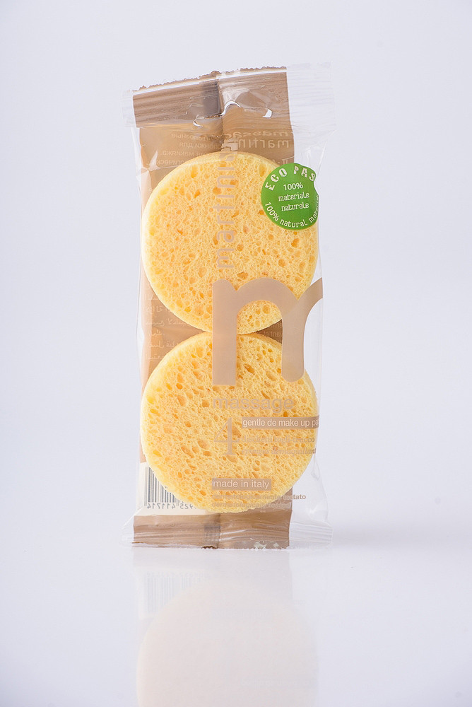MARTINI SPA 4 Cellulose Pads For Make Up Спонж целюлозний для вмивання