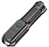 Водостійкий акумуляторний ручний ліхтар F15-T, що перезаряджається на літієвій батареї + 4 режими роботи, фото 8