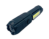 Компактний ручний ліхтар з автономністю до 5 годин YT-81022 з двома світлодіодами та 4 режимами роботи, фото 10