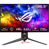 ASUS Монітор 26.5" ROG Swift PG27AQDM 2xHDMI, DP, 2xUSB, OLED, 2560x1440, 240Hz, 0.03ms, DCI-P3 99%, G-SYNC,