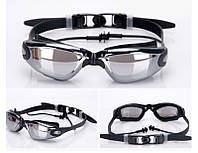 Профеесиональные очки для плавания при близорукости с затычками профессиональные очки для бассейна противотума