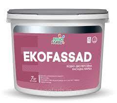 Нанофарб EKOFASSAD (водно-дисперсійна, глибоко матова фасадна фарба 4,2 кг