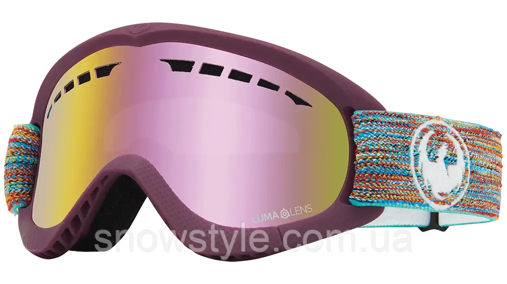 Гірськолижна маска Dragon Alliance DXS Shred Together лінза Lumalens Pink Ionized
