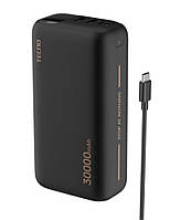 TECNO Універсальна літієва батарея Power Bank 30000mAh 22.5W Black