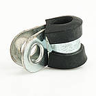 Хомут обтискний прогумований D6, ширина стрічки 15 мм.