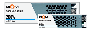 Блок живлення  LED  DC 24 200W  8.3 A LED-24-200  для світлодіодної стрічки