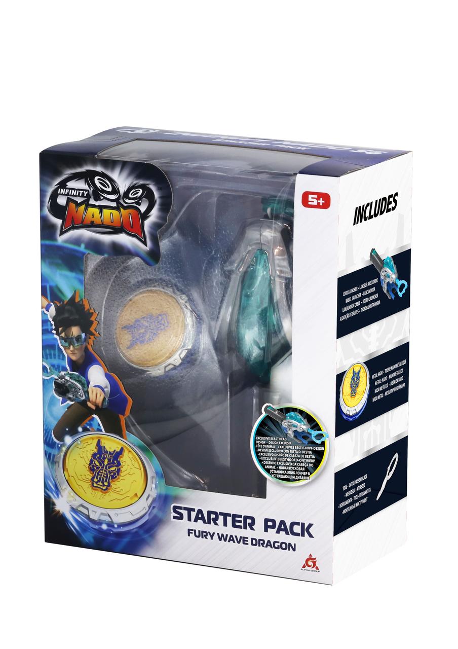 Infinity Nado Дзиґа VI серія Starter Pack Fury Wave Dragon Лютий Дракон