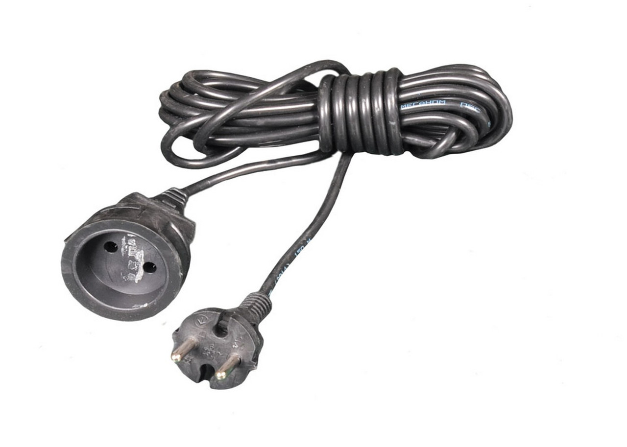 Подовжувач одномісний ЛЕМІРА У6-002 ПВС 2х0.75 мм2 5 м 1.6 кВт 94-0011, фото 1