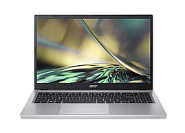 Acer Ноутбук Aspire 3 A315-510P 15.6" FHD, Intel P N200, 8GB, F256GB, UMA, Lin, сріблястий