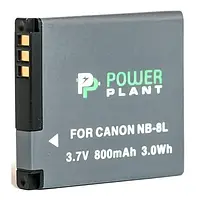 Аккумулятор для фотоаппарата PowerPlant Canon NB-8L Black 800mAh