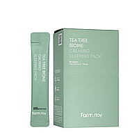 Ночная маска для чувствительной кожи лица FarmStay Tea Tree Biome Calming Mask 1 мл