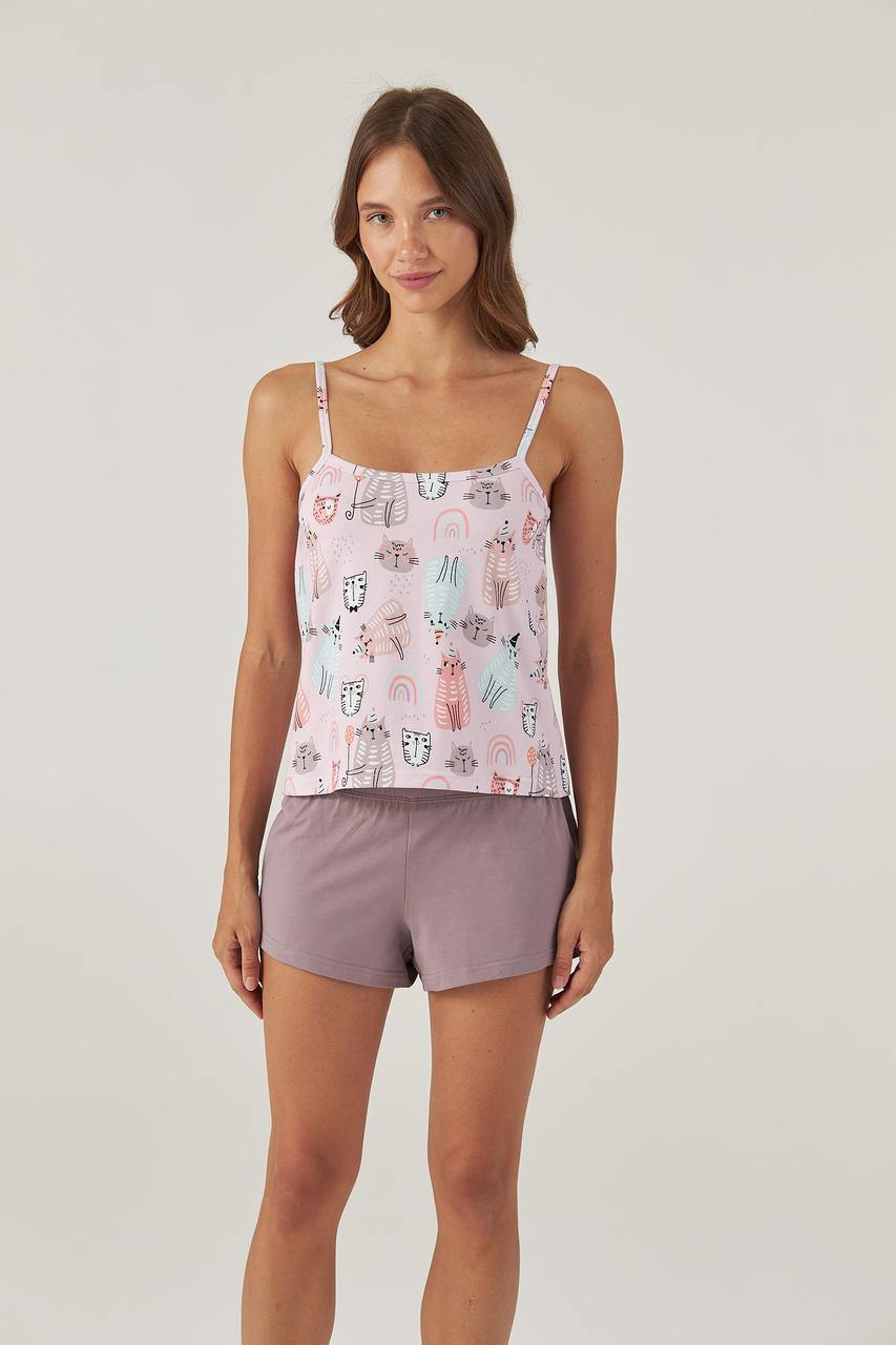 Піжама жіноча з шортами та майкою ELLEN CATS, фото 1