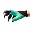 Рукавички граблі садові Garden Genie Gloves, пластикові наконечники кігті, фото 3