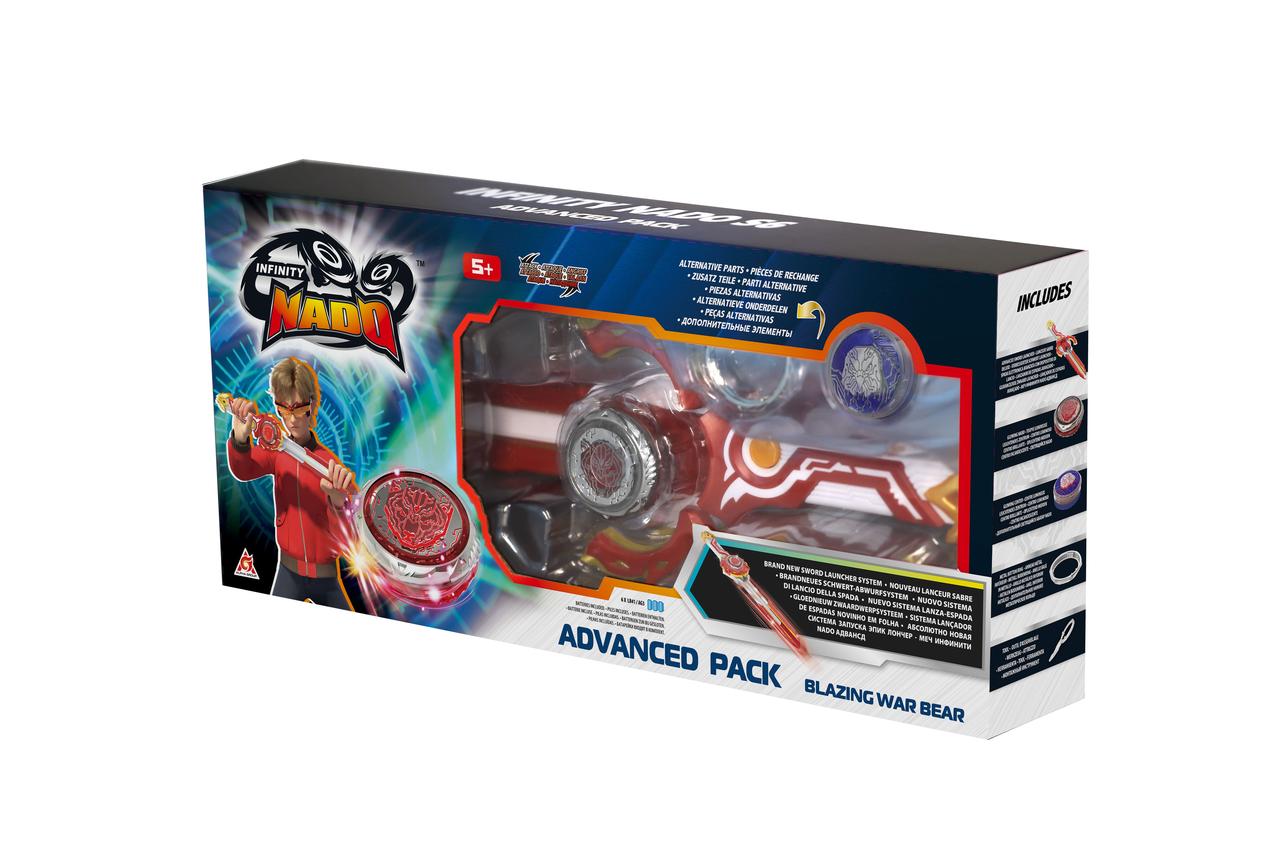 Infinity Nado Дзиґа VI серія Advanced Pack Blazing War Bear Палаючий Бойовий Ведмідь