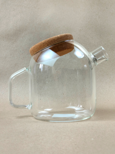 Заварник для чаю скло 800мл з бамбук. кришкою №32235-01/S&T/(36), фото 1