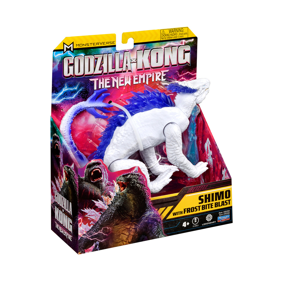 Игровая фигурка Godzilla x Kong - Шимо с ледяным дыханием белый 15см шарнирная (35206) - фото 4 - id-p2118251899