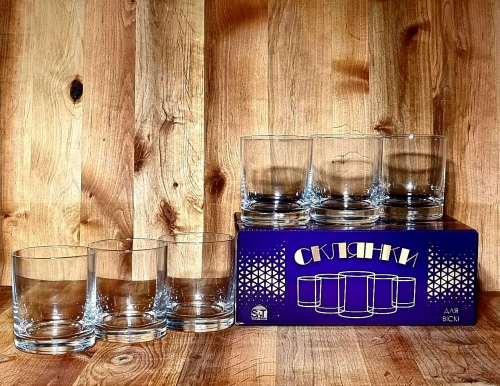 Набір стаканів скло (6шт) 300мл (віскі) №7051-22/S&T/(8), фото 1