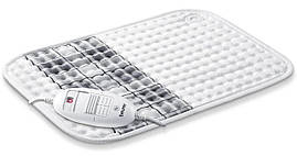 Beurer Електрогрілка, 33х44см, 100Вт, 3 режими, мікроволокно, сірий