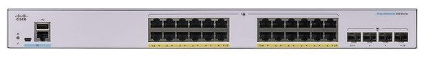 Cisco Комутатор CBS350 Managed 24-port GE, PoE, 4x1G SFP