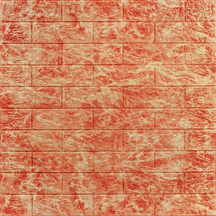 Декоративна 3D панель самоклейка під цеглу DEEP RED (066) SW-00000169, фото 1