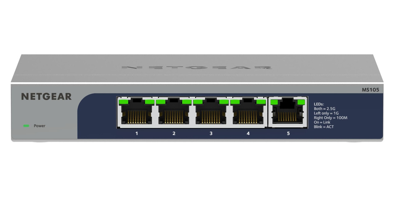 NETGEAR Комутатор MS105, 5x2,5GE, некерований