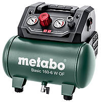 Metabo Компресор BASIC 160-6 W OF PBASIC 160-6 W OF, ресивер 6 л, 900 Вт, 160 л/хв, 8 барів, 8.4 кг