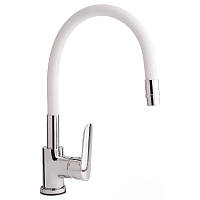 Смеситель кухонный Q-tap Linea CRW 007F для кухни U (k35) QT Белый