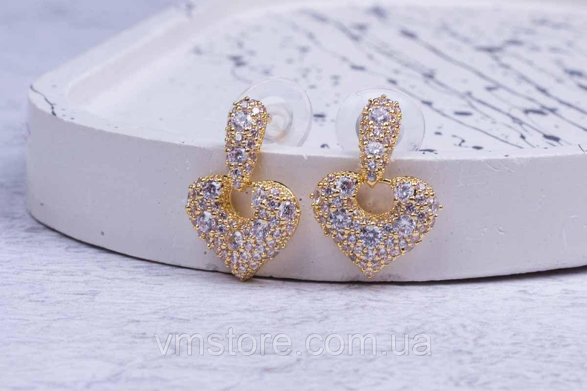 Сережки серця, сережки валентинки, сережки гвоздики