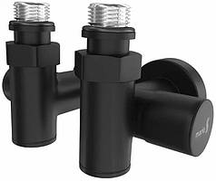 Mario Кран кутовий під тен, чорний матовий