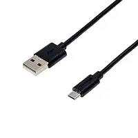 Кабель зарядний USB / micro-USB 0.5m круглий Black (Оригінал з розбору) (Вживаний)